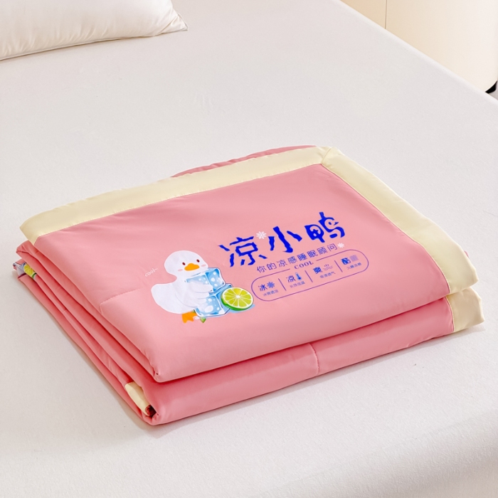 91家纺网 家纺一手货源 找家纺 （总）【苏东来】2025年夏季高端真锦氨凉感夏被纯色空调被单双人夏被春秋被子冰丝夏被被芯直播爆款