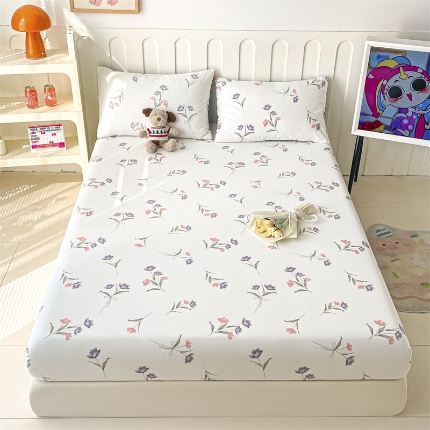 91家纺网 家纺一手货源 找家纺 （总）如约 2025新款全棉印花单床笠