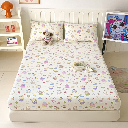 91家纺网 家纺一手货源 找家纺 （总）如约 2025新款全棉印花单床笠