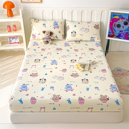 91家纺网 家纺一手货源 找家纺 （总）如约 2025新款全棉印花单床笠