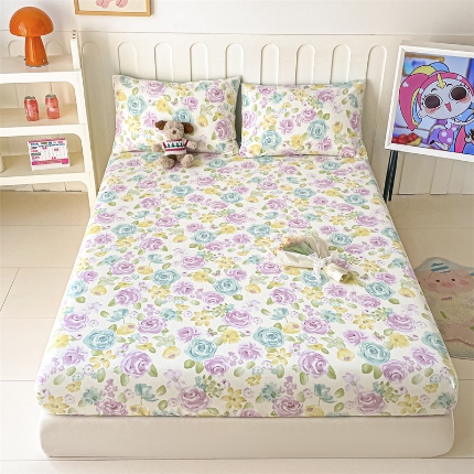 91家纺网 家纺一手货源 找家纺 （总）如约 2025新款全棉印花单床笠