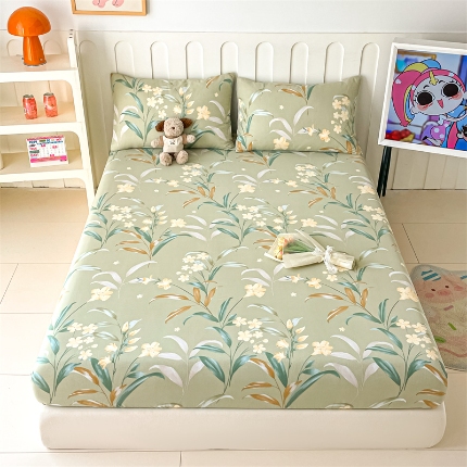 91家纺网 家纺一手货源 找家纺 （总）如约 2025新款全棉印花单床笠