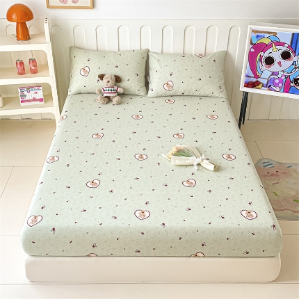 91家纺网 家纺一手货源 找家纺 （总）如约 2025新款全棉印花单床笠