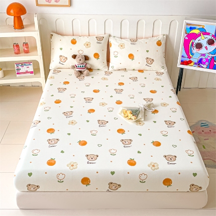 91家纺网 家纺一手货源 找家纺 （总）如约 2025新款全棉印花单床笠