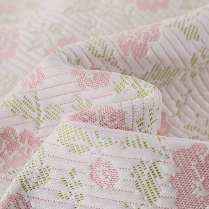 91家纺网 家纺一手货源 找家纺 （总） 2025新款复合三明治公主仙女风PE凉感凉豆豆床裙凉席三件套