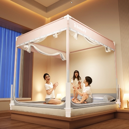 91家纺网 家纺一手货源 找家纺 （总）2025新款高级围栏家用卧室加粗儿童防止掉床超大空间免安装床笠无印高级简约