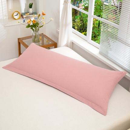 91家纺网 家纺一手货源 找家纺 喜相逢家纺2024新款 D26-双人枕套-纯棉磨毛长枕套全棉磨毛