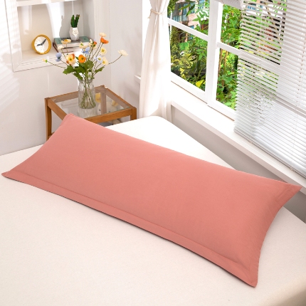 91家纺网 家纺一手货源 找家纺 喜相逢家纺2024新款 D26-双人枕套-纯棉磨毛长枕套全棉磨毛