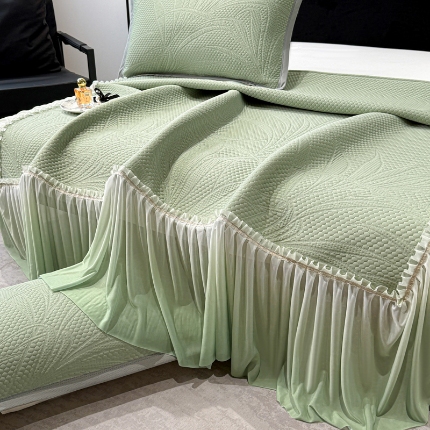 91家纺网 家纺一手货源 找家纺 （总）2025新款PE高克重冰豆豆席冰豆豆床裙凉感凉席