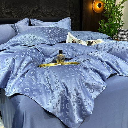 91家纺网 家纺一手货源 找家纺 （总）经年 2025新款水洗真丝提花四件套格林系列