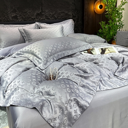 （总）经年 2025新款水洗真丝提花四件套格林系列