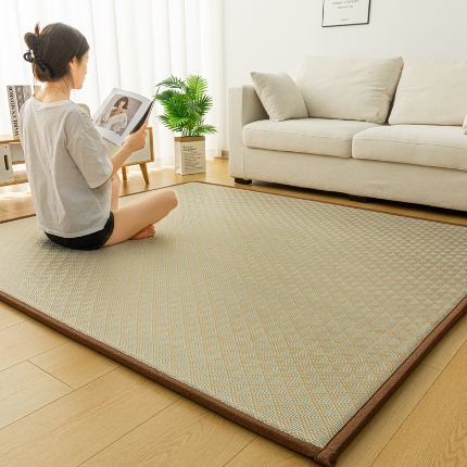 91家纺网 家纺一手货源 找家纺 （总）玉清坊2025新款多功能凉感冰藤藤席地垫学生床垫可定制尺寸