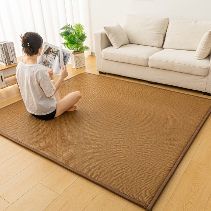 91家纺网 家纺一手货源 找家纺 （总）玉清坊2025新款多功能凉感冰藤藤席地垫学生床垫可定制尺寸