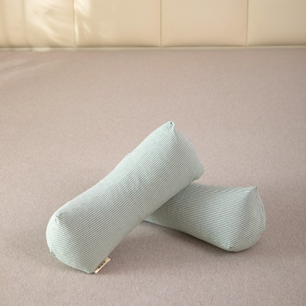 91家纺网 家纺一手货源 找家纺 2025新款新品 全棉纯棉水洗棉条纹三角菱形荞麦护颈椎枕头枕芯