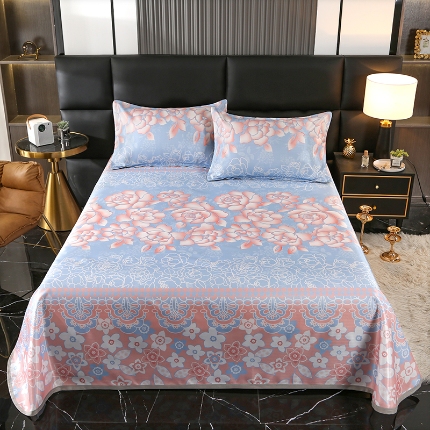 91家纺网 家纺一手货源 找家纺 （总）星窝家纺 2025新款直播电商优选可机洗斜纹提花冰丝凉席三件套