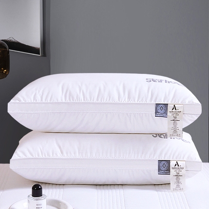 91家纺网 家纺一手货源 找家纺 蝴桐家纺 A类全棉星级酒店枕 全棉羽丝枕 全棉枕芯 高中低枕 成人枕芯 