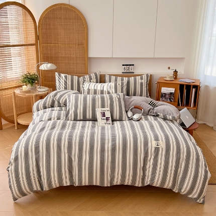 91家纺网 家纺一手货源 找家纺 （总）2025款纯色全棉纯棉四件套单人双人款学生三件套床上用品