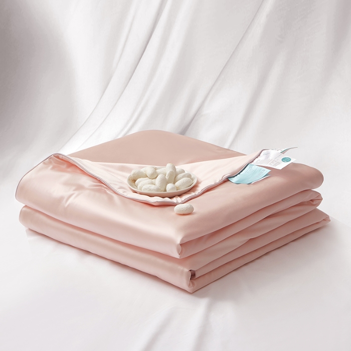 91家纺网 家纺一手货源 找家纺 【2025】锦氨蚕丝夏凉被可水洗可烘干 严格控价请参照执行否则不予供货 粉色