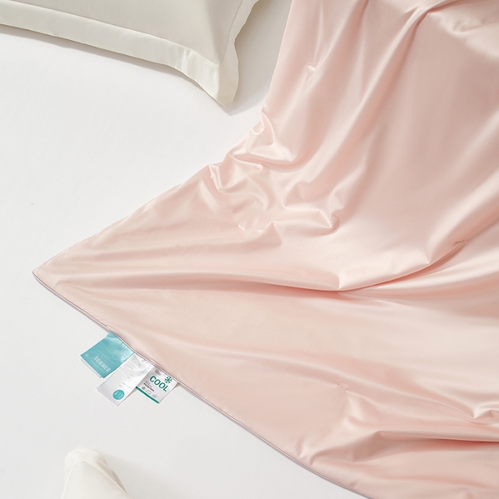 91家纺网 家纺一手货源 找家纺 【2025】锦氨蚕丝夏凉被可水洗可烘干 严格控价请参照执行否则不予供货 粉色