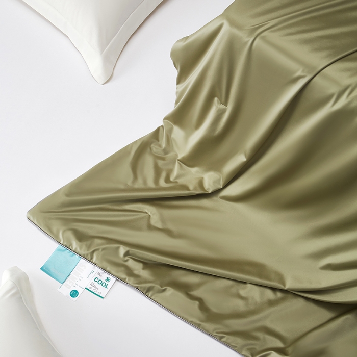 91家纺网 家纺一手货源 找家纺 【2025】锦氨蚕丝夏凉被可水洗可烘干 严格控价请参照执行否则不予供货 橄榄绿