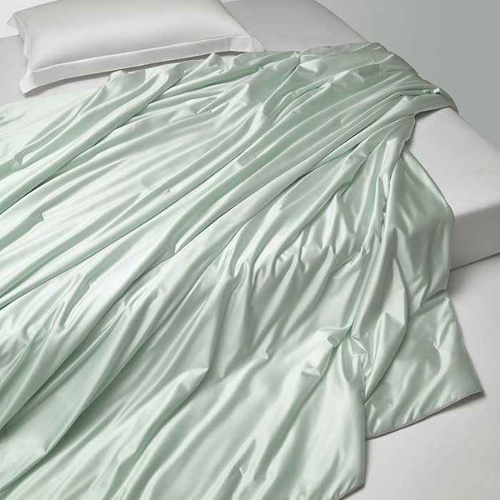 91家纺网 家纺一手货源 找家纺 【2025】锦氨蚕丝夏凉被可水洗可烘干 严格控价请参照执行否则不予供货 兰色