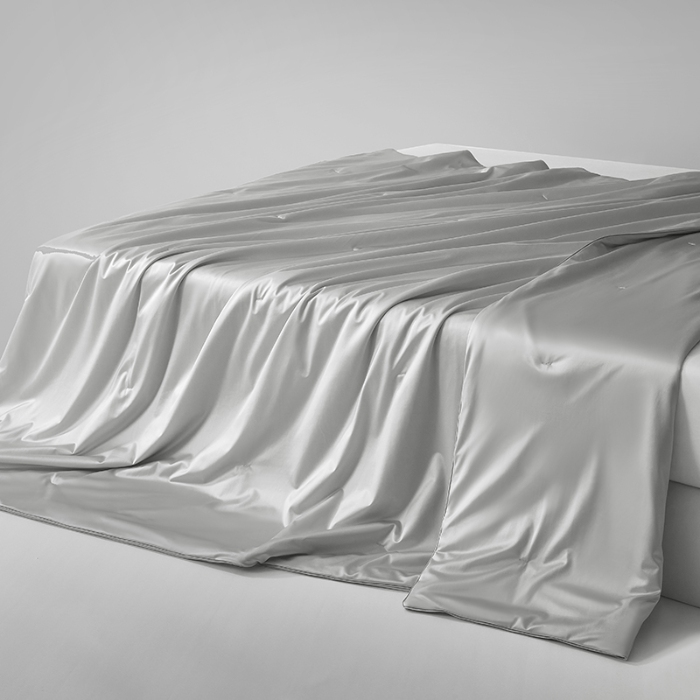 91家纺网 家纺一手货源 找家纺 【2025】锦氨蚕丝夏凉被可水洗可烘干 严格控价请参照执行否则不予供货 银灰