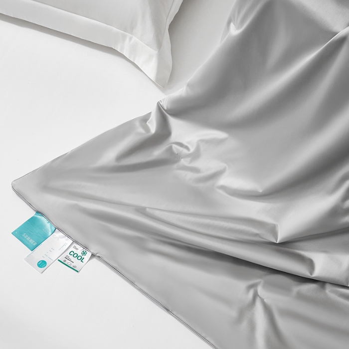 91家纺网 家纺一手货源 找家纺 【2025】锦氨蚕丝夏凉被可水洗可烘干 严格控价请参照执行否则不予供货 银灰