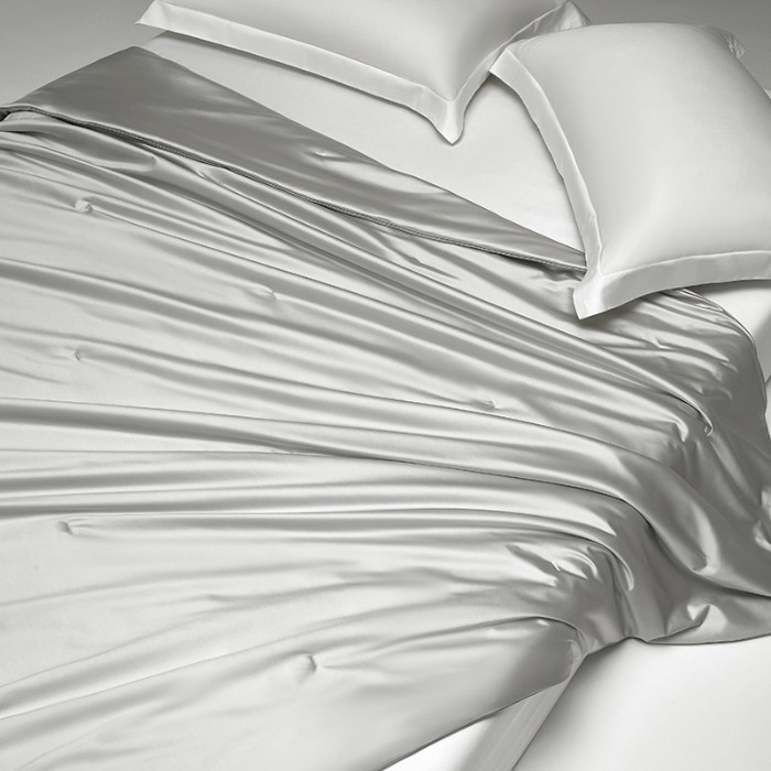 91家纺网 家纺一手货源 找家纺 【2025】锦氨蚕丝夏凉被可水洗可烘干 严格控价请参照执行否则不予供货 银灰