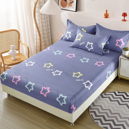 91家纺网 家纺一手货源 找家纺 （总）雨萝家纺 新款全棉印花床笠