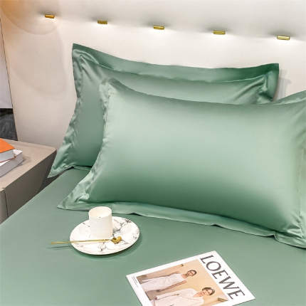 91家纺网 家纺一手货源 找家纺 （总）凯磊  2022新款纯棉梦曼纯色单品枕套一对装