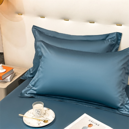 91家纺网 家纺一手货源 找家纺 （总）凯磊  2022新款纯棉梦曼纯色单品枕套一对装