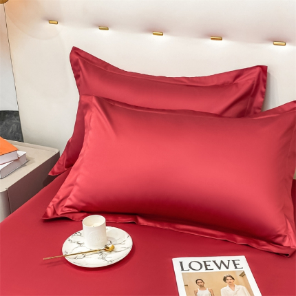 91家纺网 家纺一手货源 找家纺 （总）凯磊  2022新款纯棉梦曼纯色单品枕套一对装