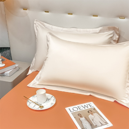 91家纺网 家纺一手货源 找家纺 （总）凯磊  2022新款纯棉梦曼纯色单品枕套一对装