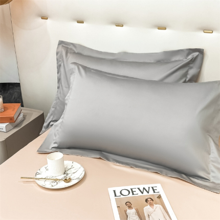 91家纺网 家纺一手货源 找家纺 （总）凯磊  2022新款纯棉梦曼纯色单品枕套一对装