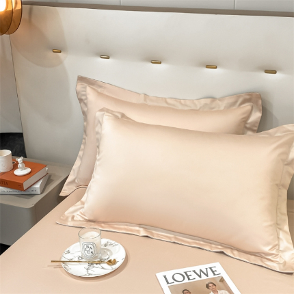 91家纺网 家纺一手货源 找家纺 （总）凯磊  2022新款纯棉梦曼纯色单品枕套一对装