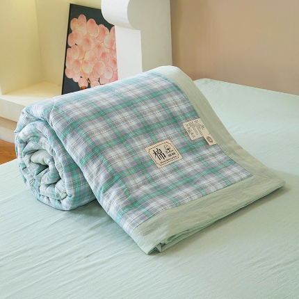 91家纺网 家纺一手货源 找家纺 （总）2025新款新疆棉花被夏被100%里外全棉棉花夏被无印风全棉色织水洗棉夏凉被空调被春秋被单人可机洗