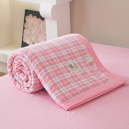 91家纺网 家纺一手货源 找家纺 （总）2025新款新疆棉花被夏被100%里外全棉棉花夏被无印风全棉色织水洗棉夏凉被空调被春秋被单人可机洗