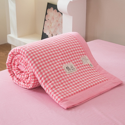 91家纺网 家纺一手货源 找家纺 （总）2025新款新疆棉花被夏被100%里外全棉棉花夏被无印风全棉色织水洗棉夏凉被空调被春秋被单人可机洗