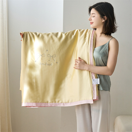 91家纺网 家纺一手货源 找家纺 （总）ROZ home 蕊姿家居 2025新款童趣烫钻亲子款天丝夏被夏凉被空调被