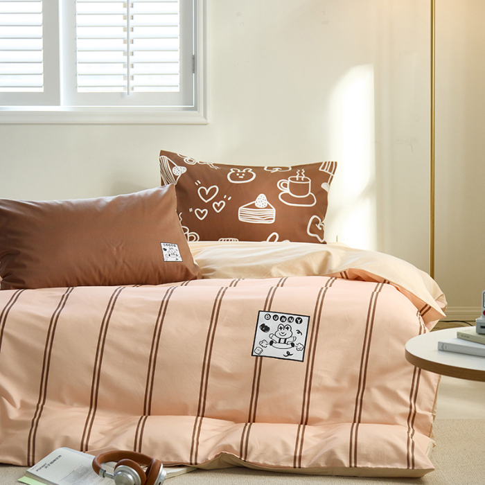 91家纺网 家纺一手货源 找家纺 （总）原研家居 2024新款40支全棉13070平网印花系列四件套