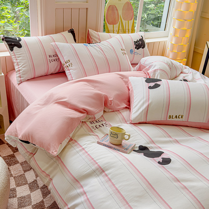 91家纺网 家纺一手货源 找家纺 （总）澳梵家居 2025新款小清新全棉印花四件套