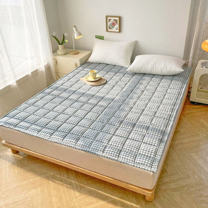 91家纺网 家纺一手货源 找家纺 （总）丽诺 2024新款全棉色织棉花床护垫