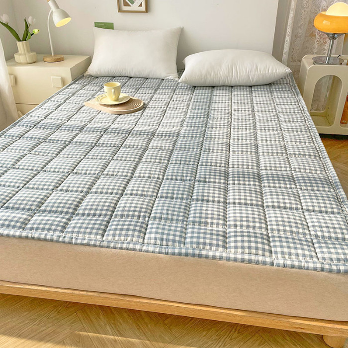 91家纺网 家纺一手货源 找家纺 （总）丽诺 2024新款全棉色织棉花床护垫