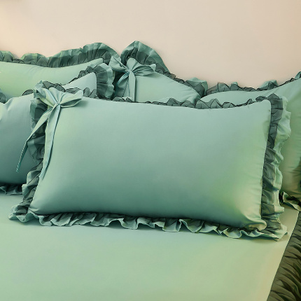 91家纺网 家纺一手货源 找家纺 （总）莉莉安家纺 2025新款悦色系列纯色磨毛单枕套