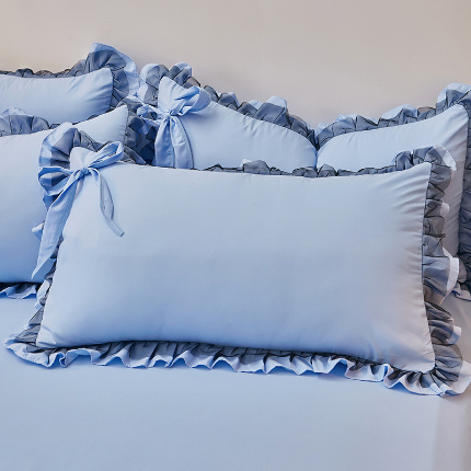 91家纺网 家纺一手货源 找家纺 （总）莉莉安家纺 2025新款悦色系列纯色磨毛单枕套