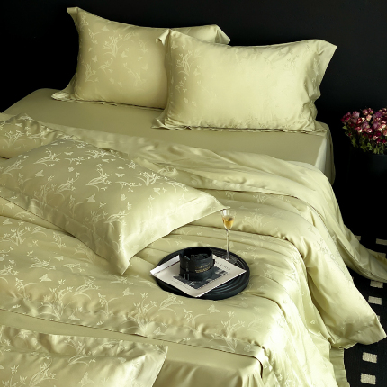 91家纺网 家纺一手货源 找家纺 （总）云栖家居 2025天丝棉提花四件套