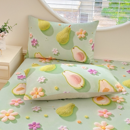 91家纺网 家纺一手货源 找家纺 （总）新款5D专版数码印花凉感磨毛枕套