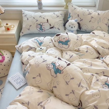 91家纺网 家纺一手货源 找家纺 （总）灿哈家纺 植物羊绒加厚磨毛水洗棉亲肤棉四件套套件单被套单品