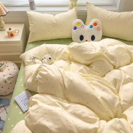 91家纺网 家纺一手货源 找家纺 （总）灿哈家纺 植物羊绒加厚磨毛水洗棉亲肤棉四件套套件单被套单品