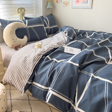 91家纺网 家纺一手货源 找家纺 灿哈2025款磨毛植物羊绒四件套更多花型群下载（新）